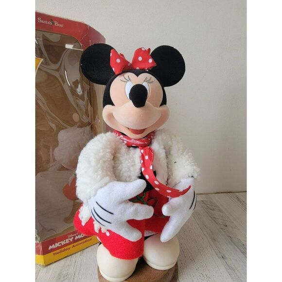 Santa's best Let's Twist Again Minnie Mouse animated motionette Xmas decor - Picture 5 of 13